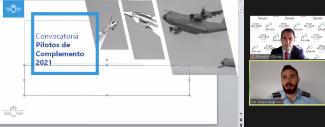 Jornada en Adventia sobre pilotos de complemento: una oportunidad laboral en el Ejército del Aire para graduados en piloto de aviación comercial